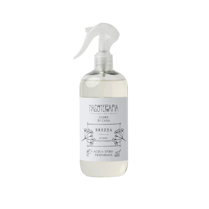 Acqua Profumata Tessuti e Ambienti (Sacchettino Incluso) Tè Verde e Fiori d'Arancio - Brezza - NASOTERAPIA da 250 ml