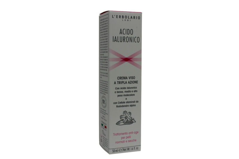 Crema Viso a Tripla Azione - Trattamento Anti-Age per Pelli Normali e Secche ACIDO JALURONICO da 50 ml