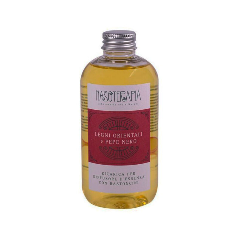 Ricarica per Diffusore d'Essenza con Bastoncini Legni Orientali e Pepe Nero NASOTERAPIA da 250 ml